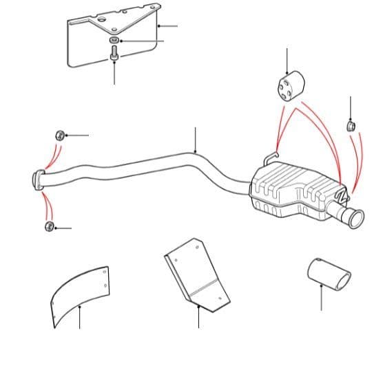 REAR EXHAUST 4.0 & 4.6