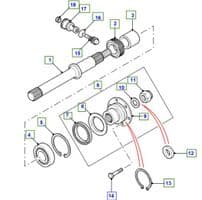 Rear Flange & Output Shaft