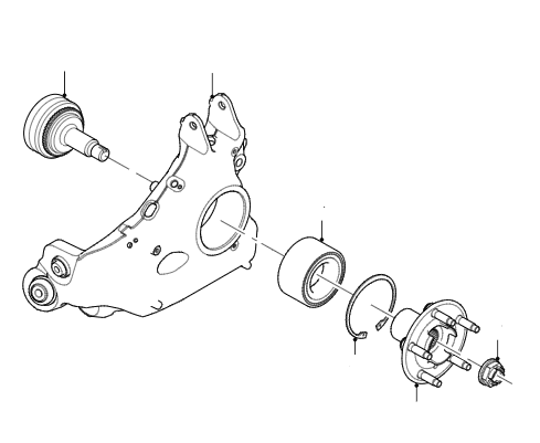 Rear Hub & Bearing