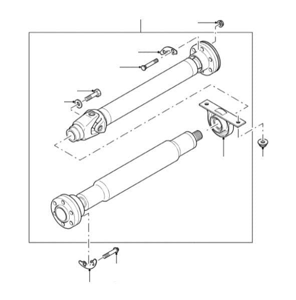 Rear Propshaft to VIN 6A999999