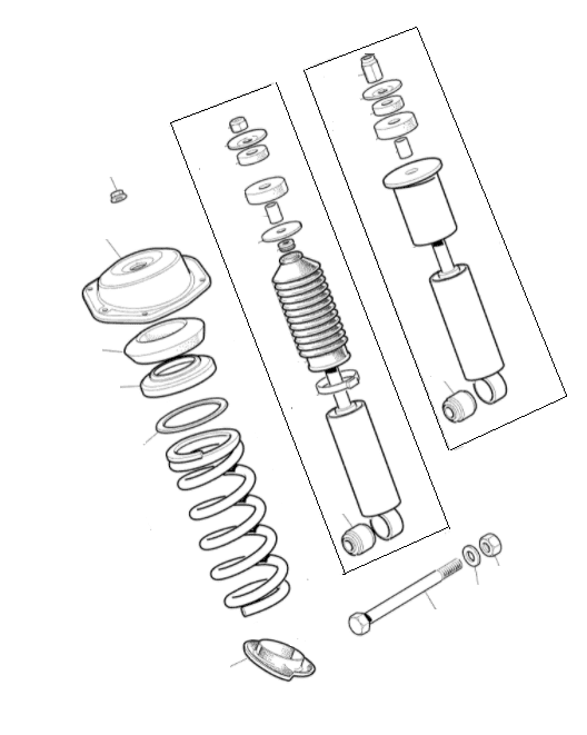 Rear Shock Absorber & Spring