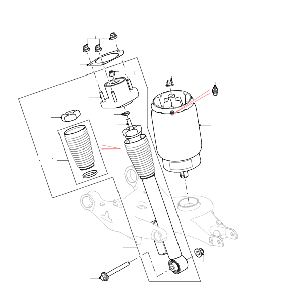 Rear Shock Absorbers - Air Suspension