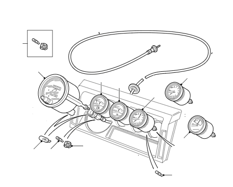 Speedometer, Gauges & Cables to 6A999999