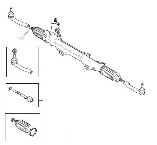 Steering Rack Ends AWD from VIN K22185 (MY16)