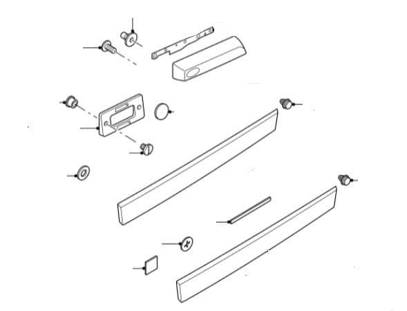 Tail Gate Exterior Trim Clips