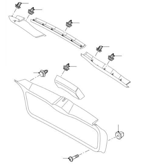 Tailgate Interior Trim Clips