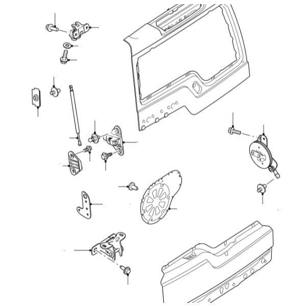 Tailgate Upper & Lower Fixtures & Fittings