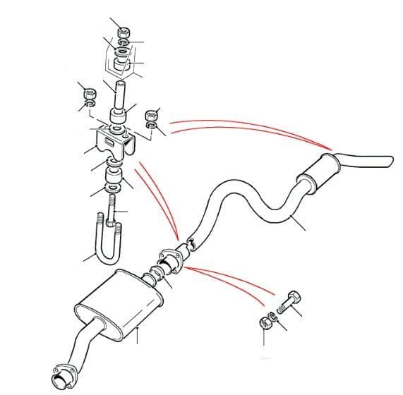 TD (-TDI) 110 & 130 REAR EXHAUST