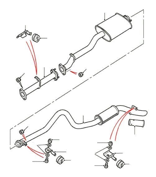 TDI 110 & 130 REAR EXHAUST TO LA939975 (200TDI)