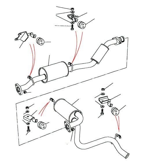 TDI 90 REAR EXHAUST MA939976 - TA999221 (300TDI)