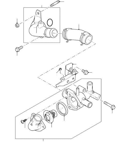 Thermostat & Housing 2.4 Duratorq