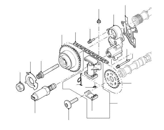 TIMING CHAIN & GEAR - UPPER