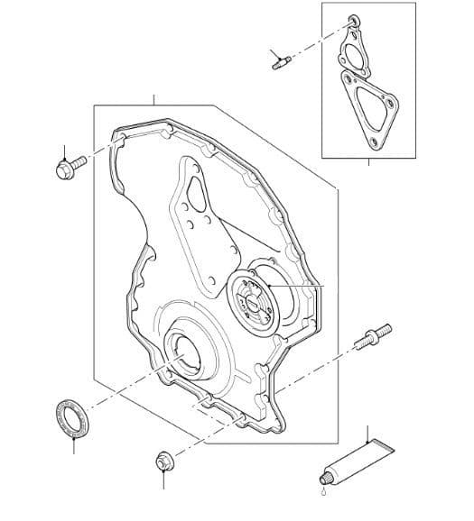 Timing Gear Cover 2.4 Duratorq