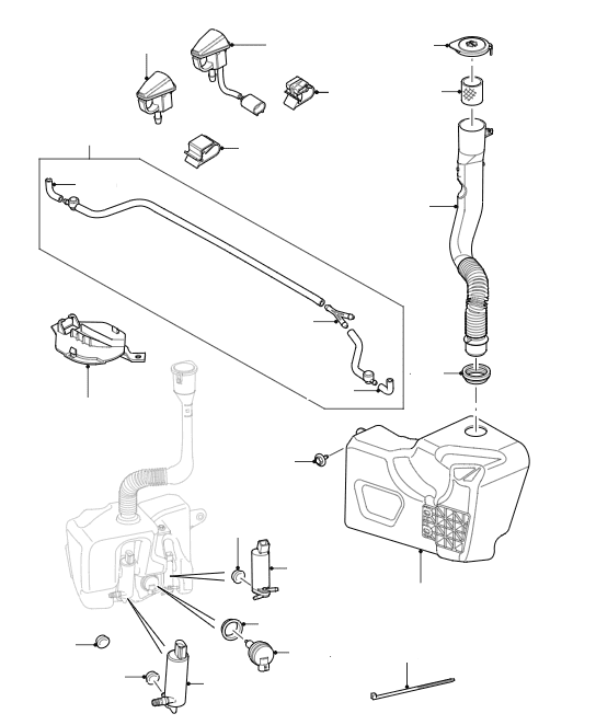 Washer Bottles, Pumps & Jets