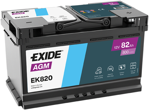 LR094642 T4A14085 Exide EK820 AGM Battery 82AH 800A