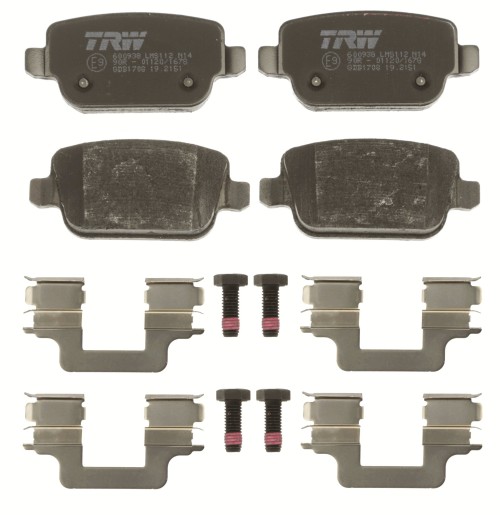 LR003657 TRW Rear Brake Pad Set LR023888 GDB1708