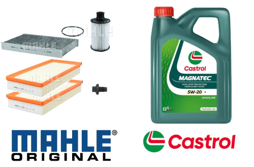 KIT108C Mahle Filter Kit with Castrol Oil RRS Sport 5.0, Discovery 4 3.0 & 5.0 Petrol