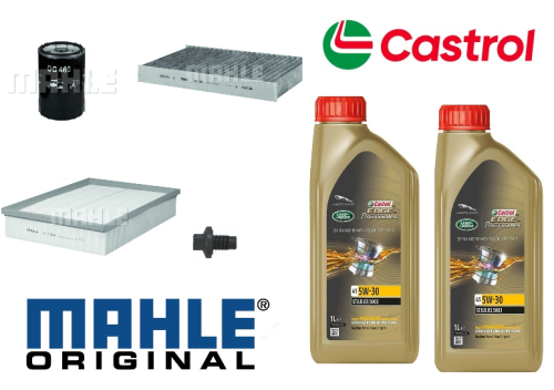 KIT110C Original Mahle Filter & Castrol Oil Service Kit Discovery 4 4.0 Petrol