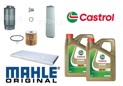 KIT111C Mahle Filter Kit with Castrol Oil Range Rover L322 3.0Td6