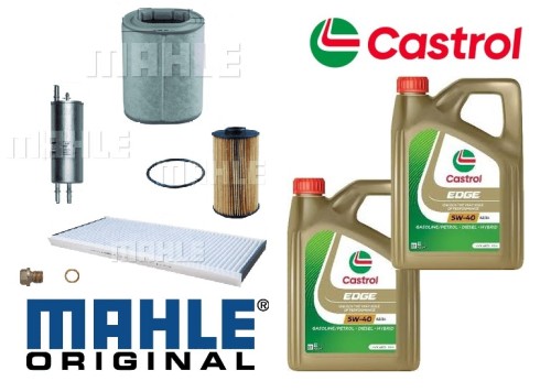 KIT115C Mahle Filter Kit with Castrol Oil Range Rover L322 4.4 Petrol M62 BMW Engine