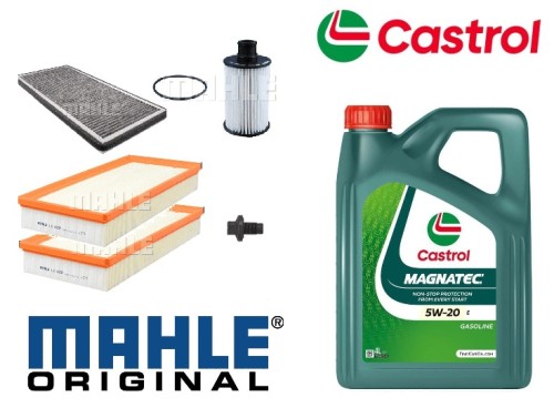 KIT116C Mahle Filter Kit with Castrol Oil Range Rover L322 5.0 NA & SC