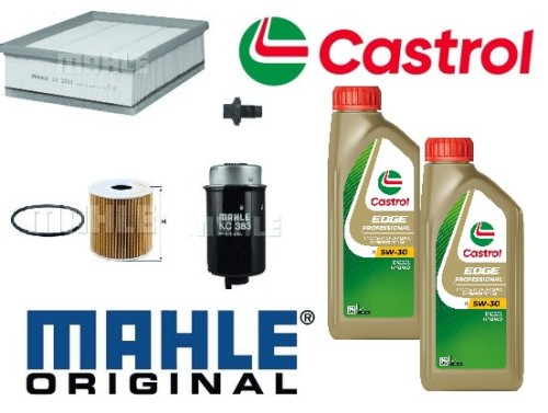 KIT119C Original Mahle Filter Kit with Castrol Oil (DPF) Def Puma (With Paper Element O/Filter)