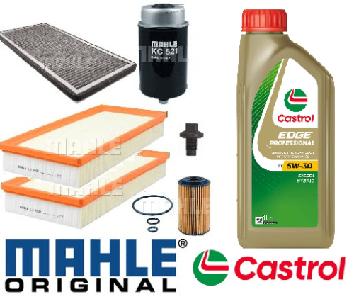 KIT124C Original Mahle Filter Kit with Castrol Oil Range Rover & Sport 4.4TDV8