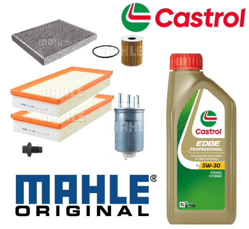 KIT125C Mahle Filter Kit with Castrol Oil Range Rover & Sport L494 3.0TDV6