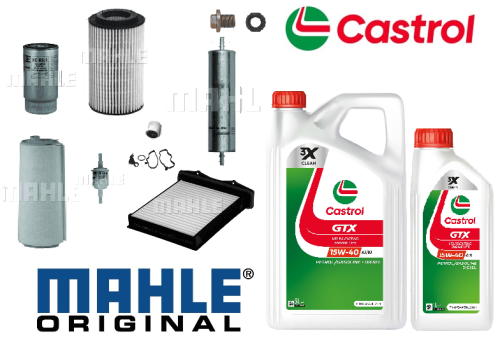 KIT127C Mahle Filter Kit with Castrol Oil Freelander 1 2.0 Td4