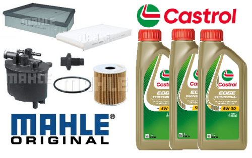 KIT128C Original Mahle Filter Kit with Castrol Oil Discovery Sport & Evoque 2.2 Diesel