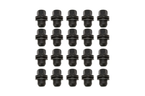 LR068126B RRD500290B LR173842B 20 Pack Wheel Nut (Black Gloss Coated)