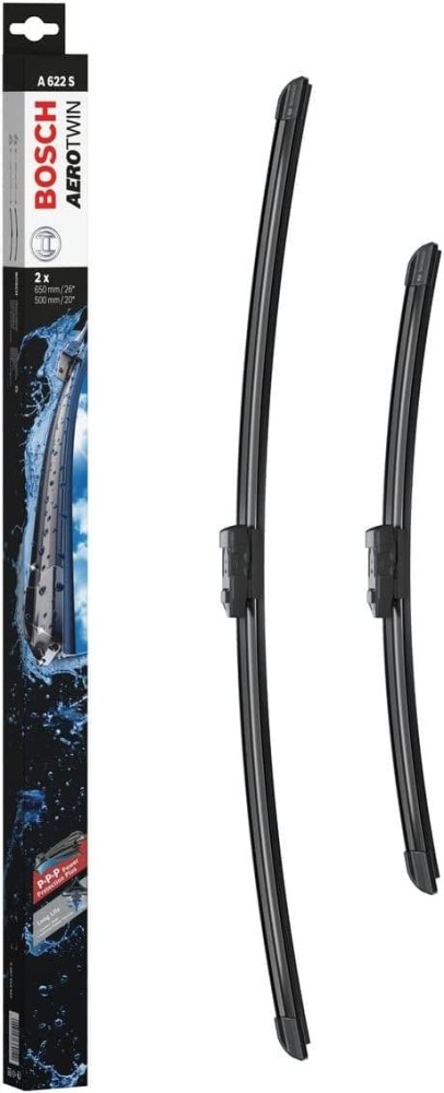 A622S Bosch Set Front Wiper Blades Aerotwin , Length: 650mm/500mm