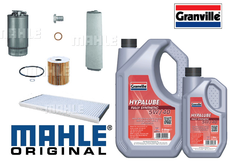 KIT111A Mahle Filter Kit with Granville Oil Range Rover L322 3.0Td6