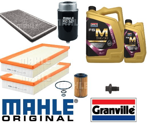 KIT124MG Original Mahle Filter Kit with Granville Oil Range Rover 4.4TDV8