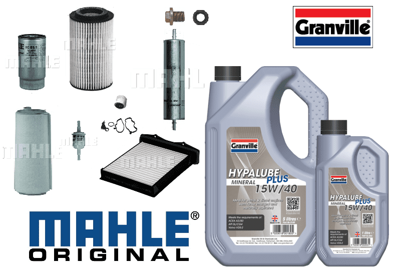 KIT127A Mahle Filter Kit with Granville Oil Freelander 1 2.0 Td4