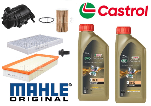 KIT134C Mahle Filter Kit with Castrol Oil Discovery 5 2.0 Ingenium Diesel