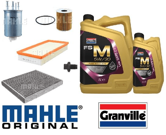 KIT137MG Original Mahle Filter Kit with Granville Oil Discovery 5 3.0 Diesel (Single Air Filter)