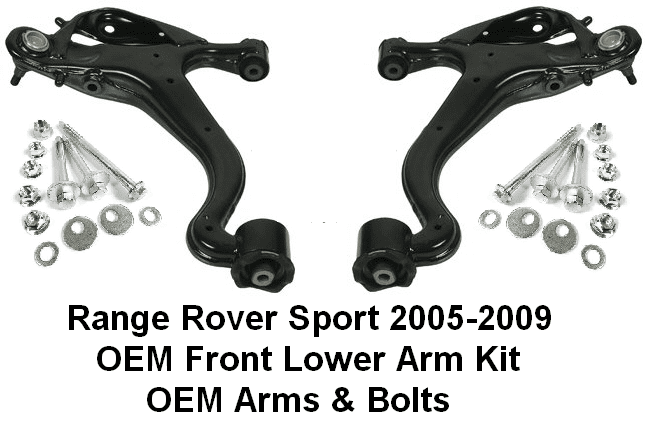 KIT683 OEM Front Lower Arms & Bolt Kits Range Rover Sport