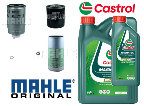 KIT120C Mahle Filter Kit with Castrol Oil Defender 300Tdi