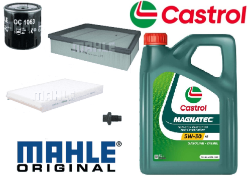 KIT132C Mahle Filter Kit with Castrol Oil Freelander, Discovery Sport & Evoque 2.0GTDI Turbo Petrol