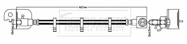 C2C3557 Brake Hose BBH8831