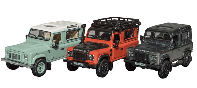 DA1335 1:76 Scale Defender Heritage Die Cast Model Set