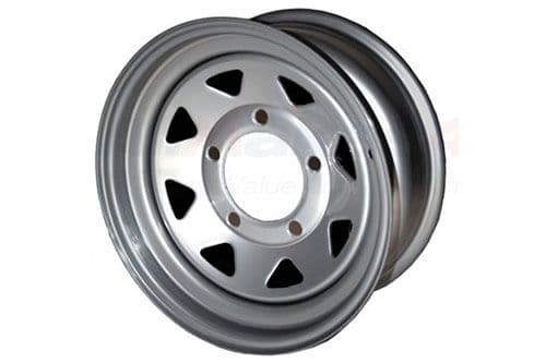 GRW002 Tf Allmakes Silver 8 Spoke 7X16 Steel Road Wheel - Def - D1 - RRC