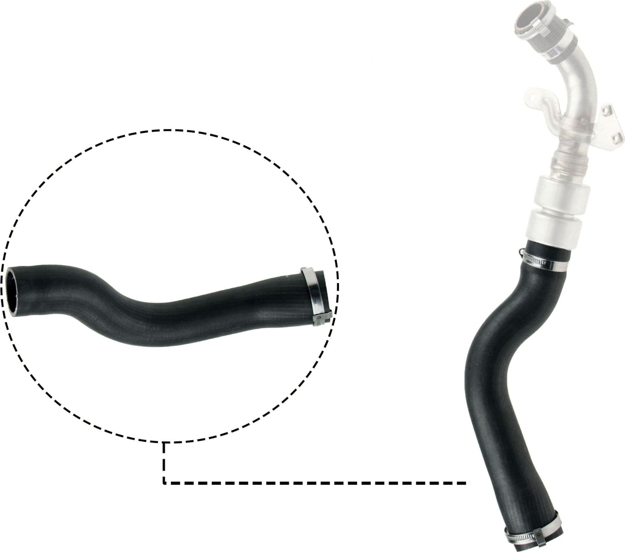 PNH500520 (Lower Part of) 09-0571 Turbo Hose Range Rover III 3.6 D