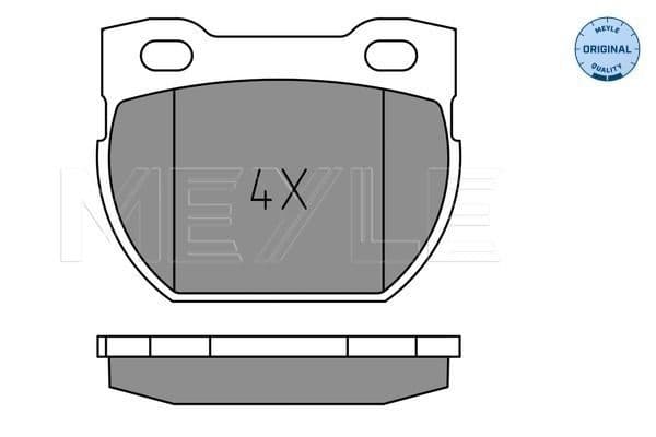 SFP000250 Meyle 0252347118 Rear Brake Pad Set SFP000130 17.5mm