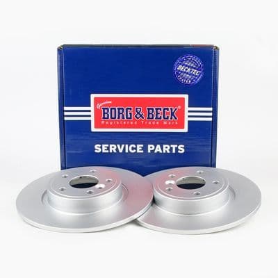 T4N1742 Borg & Beck BBD5434 Pair Coated Brake Discs