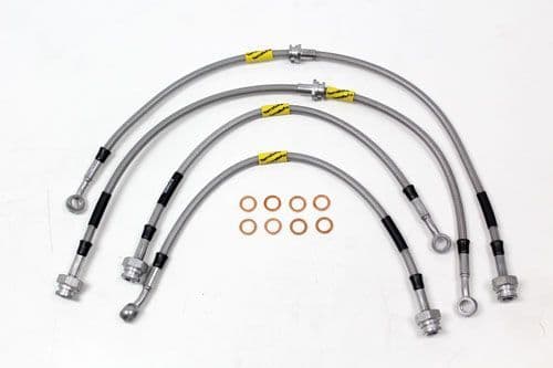 TF650GD Goodridge TF Goodridge +2'' Ext Brake Hose Kit D2 1998 To 2004 4 Line Kit