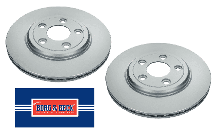 XR858224 Borg & Beck Brake Discs Rear (Pair)